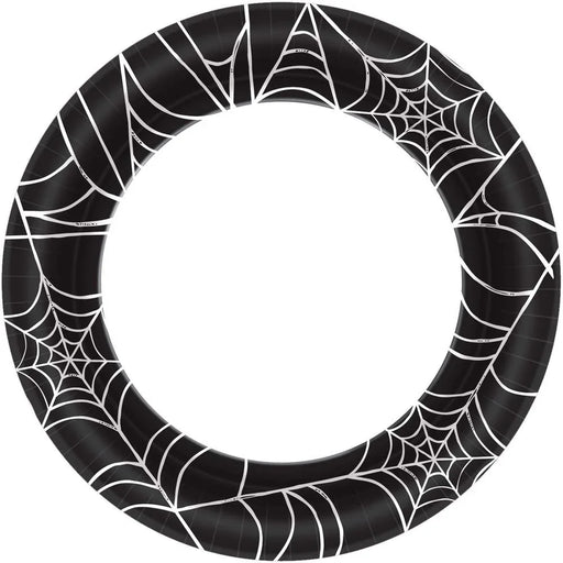 Halloween Spider Web Dinner Plates 10" | 40ct - Zurchers