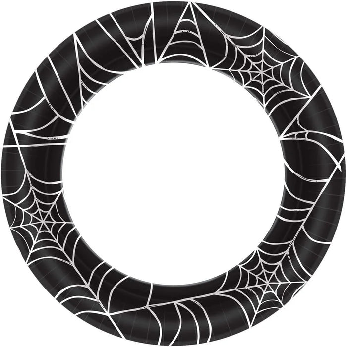 Halloween Spider Web Dinner Plates 10" | 40ct - Zurchers