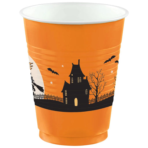 Vintage Halloween Printed Plastic Cups 16 oz | 25 ct - Zurchers