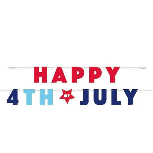 Happy 4th Of July Banner 8' | 1ct - Zurchers