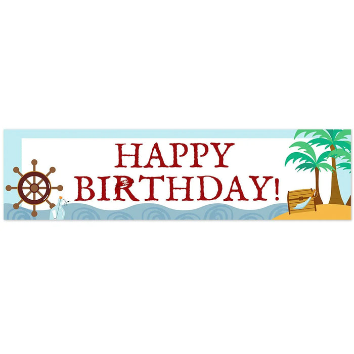 Happy Birthday Pirate To - Go Banner 50" x 13" | 1 ct - Zurchers
