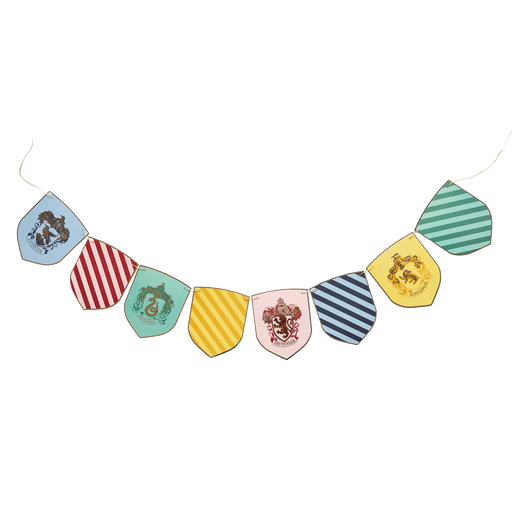 Harry Potter X Bonjour Fête House Pride Multicolor Decorative Hogwarts Banner 12' | 1 ct - Zurchers