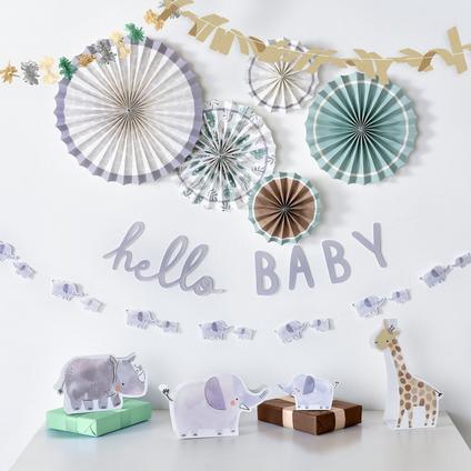 Hello Baby Jungle Room Decorating Kit | 13 pcs - Zurchers
