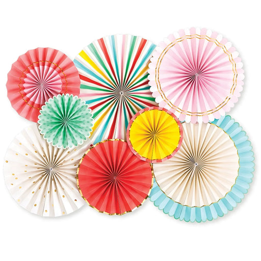 Hip Hip Hooray Party Fans | 8 ct - Zurchers