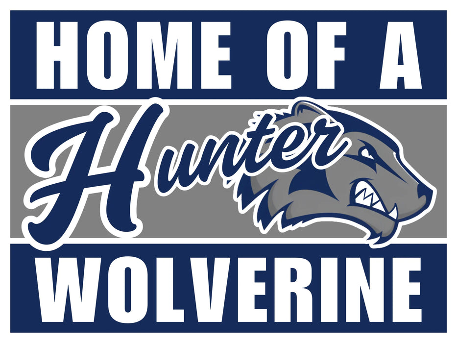 Hunter High School Spirit Yard Sign 24" x 18" | 1 ct - Zurchers
