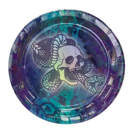 Iridescent Midnight Mayhem Paper Dessert Plates 7in | 8ct - Zurchers
