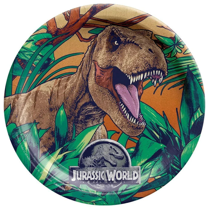 Jurassic World Into The Wild Lunch Plates 9" | 8ct - Zurchers