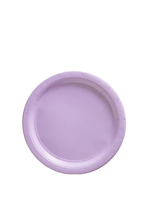 Lavender Paper Dessert Plates 6.75'' | 20ct - Zurchers