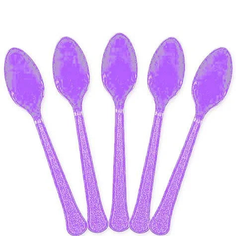 Lavender Plastic Spoons | 20ct - Zurchers