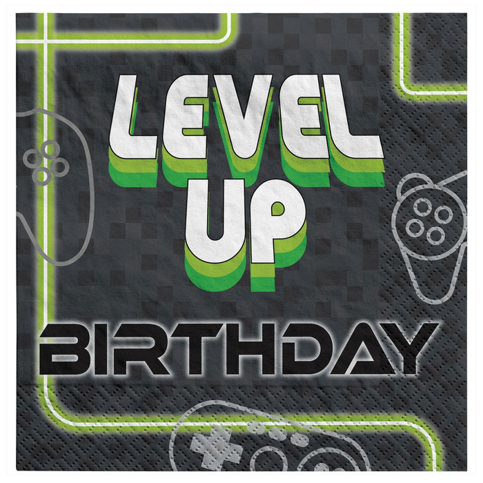 Level Up Luncheon Napkins | 16 ct - Zurchers