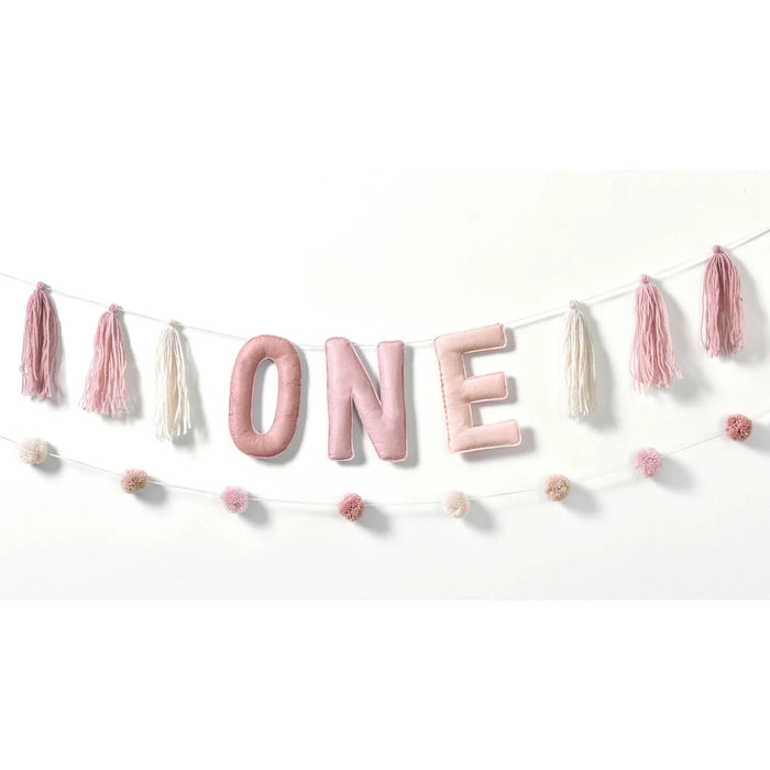 Little Miss One - derful First Birthday Plush Banner Kit | 2 pcs - Zurchers