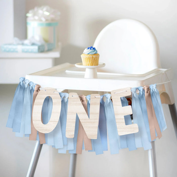 Little Mister One - derful First Birthday High Chair Banner, 39" x 8" | 1 ct - Zurchers