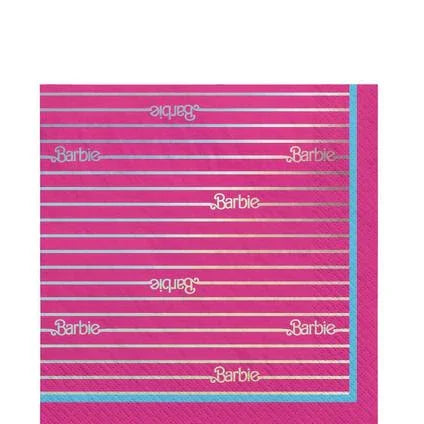 Malibu Barbie Paper Metallic Lunch Napkins | 16 ct - Zurchers