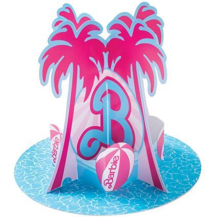 Malibu Barbie Pop - Up Cardstock Centerpiece, 12" x 10.1" | 1 ct - Zurchers