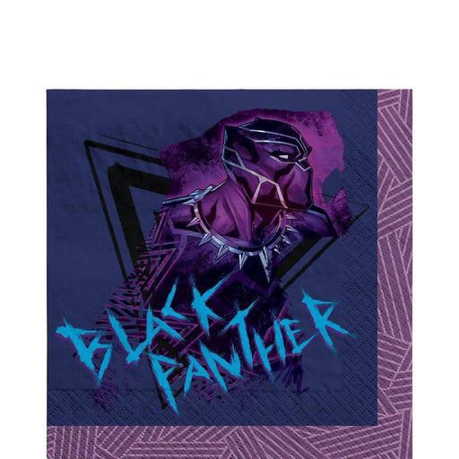 Marvel Black Panther Wakanda Forever Napkins 6" | 16ct - Zurchers
