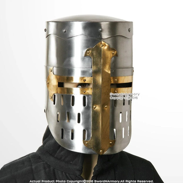 Medieval Crusader Bucket Helmet | 1ct - Zurchers