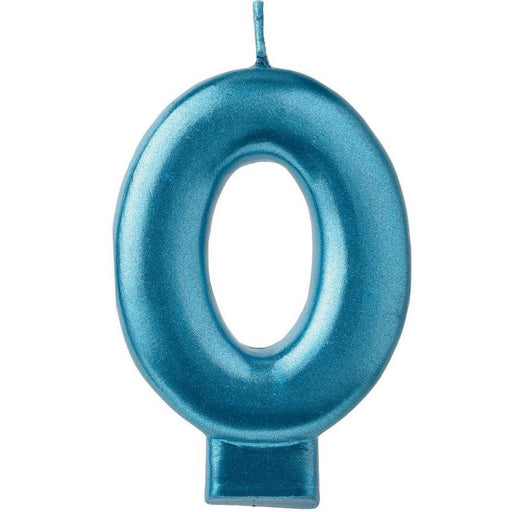 Metallic Blue 0 Candle | 1ct - Zurchers