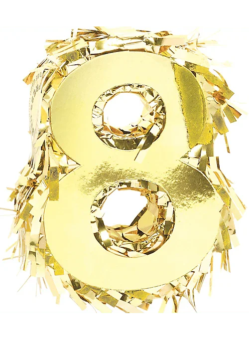 Metallic Gold Fringe Number Mini Piñata 6" | 1ct - Zurchers