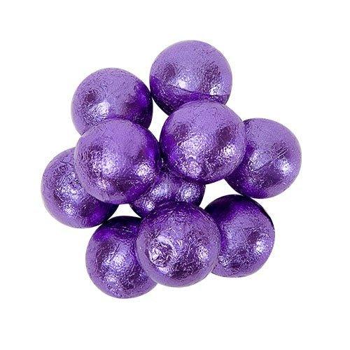 Milk Chocolate Purple Foil Balls 1.5lbs | 1ct - Zurchers