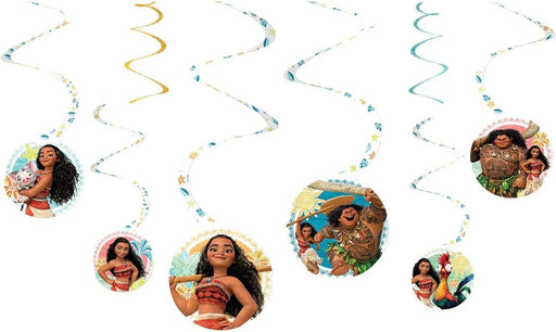 Moana Swirl Decorations | 8 pcs - Zurchers