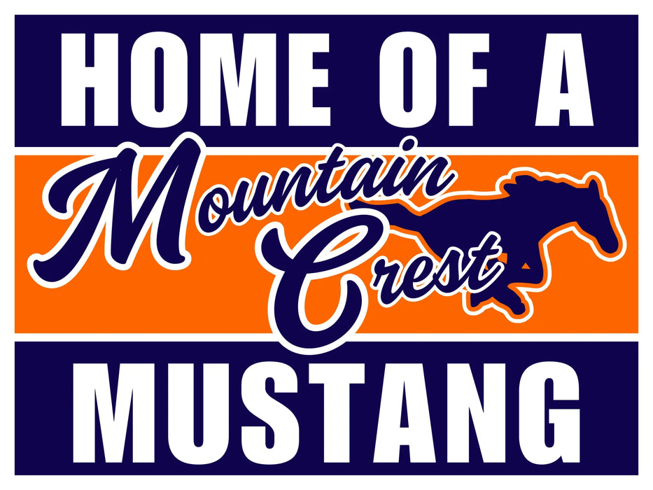 Mountain Crest High School Spirit Yard Sign 24" x 18" | 1 ct - Zurchers