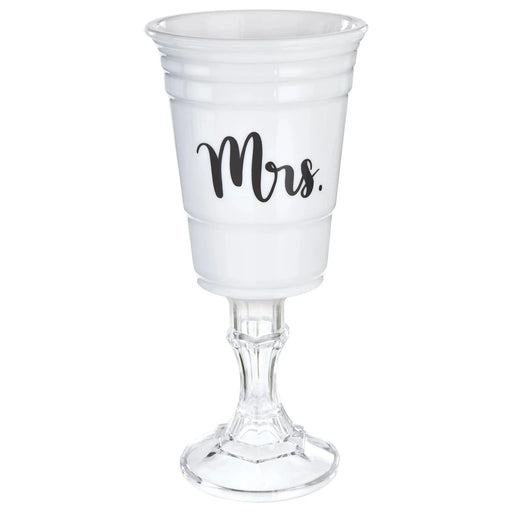 White Mrs. Party Cup w/ Stand | 1ct - Zurchers