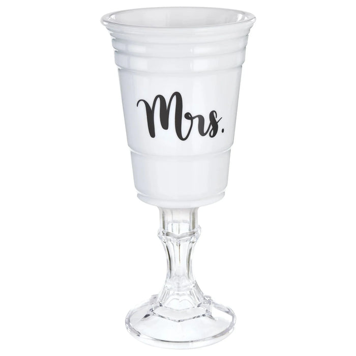 White Mrs. Party Cup w/ Stand | 1ct - Zurchers