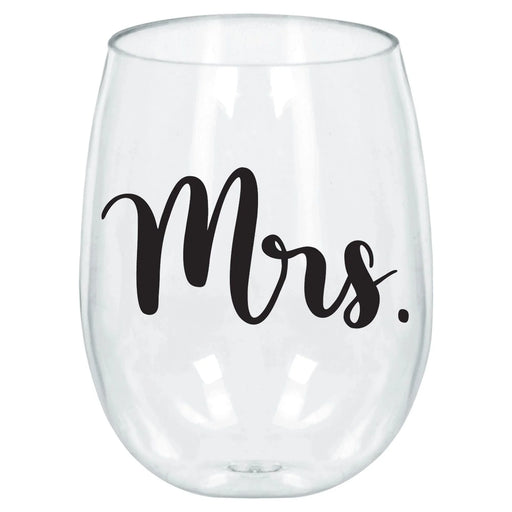 Mrs. Stemless Wine Glass | 1ct - Zurchers