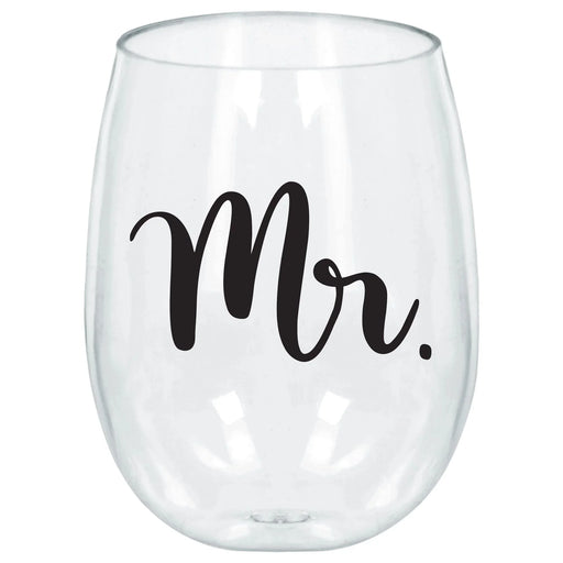 Mr. Stemless Wine Glass | 1ct - Zurchers