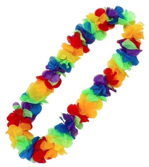 Neon Rainbow Flower Lei | 1ct - Zurchers
