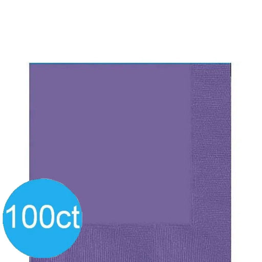 New Purple Lunch Napkins | 100ct - Zurchers