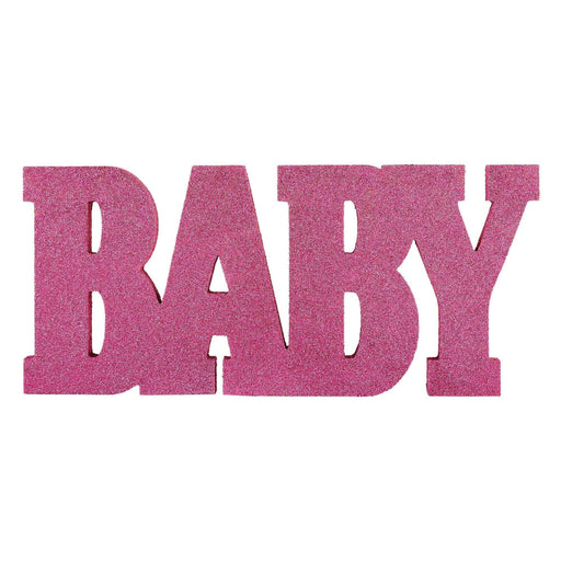 Oh Baby Girl Glitter Pink Baby Sign 8"x18" | 1ct - Zurchers