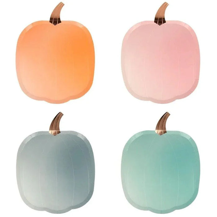Ombre Halloween Pumpkin Plates | 8ct - Zurchers