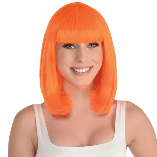 Orange Long Bob Wig | 1ct - Zurchers