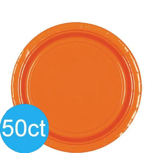 Orange Peel Lunch Paper Plates 8.5" | 50ct - Zurchers