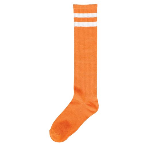 Orange w/White Stripes Knee Socks | 1pr - Zurchers