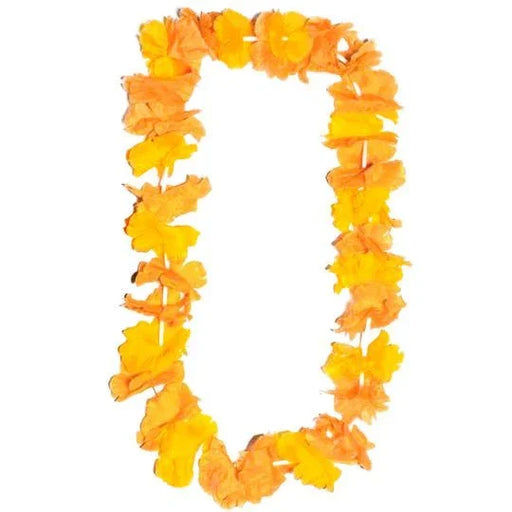 Orange Yellow Two - Tone Flower Lei | 1ct - Zurchers