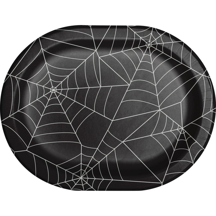 Spider Web Paper Oval Plates | 8 ct - Zurchers