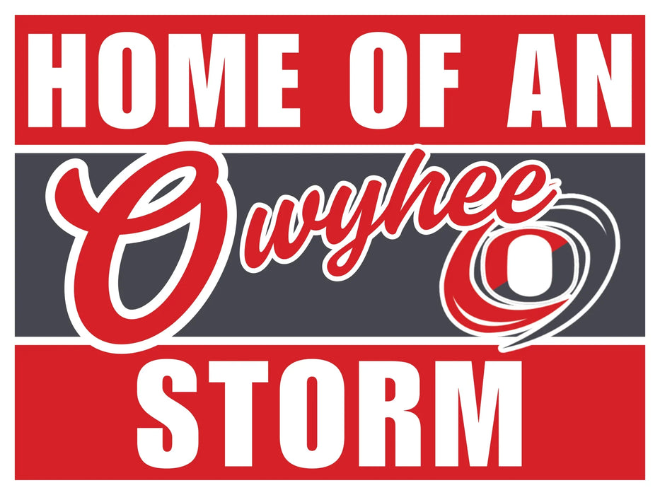Owyhee High School Spirit Yard Sign 24" x 18" | 1 ct - Zurchers