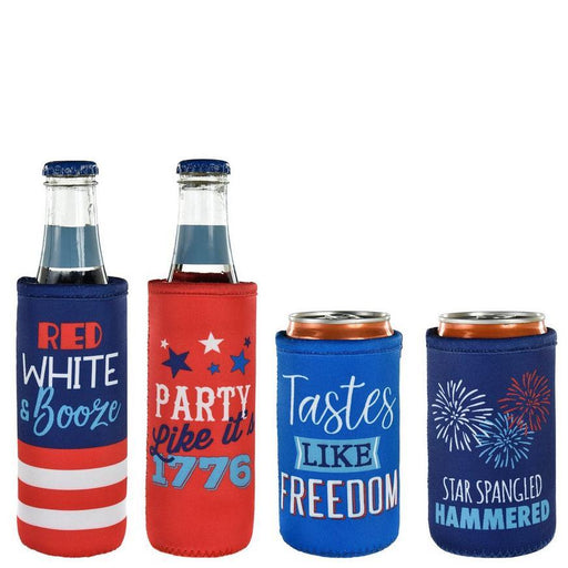 Patriotic Drink Coozie Set | 4pc - Zurchers
