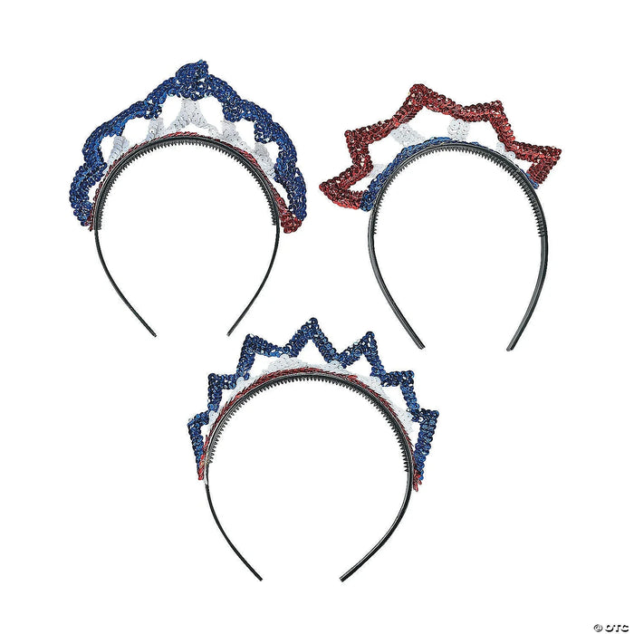 Patriotic Sequin Tiara | 1ct - Zurchers