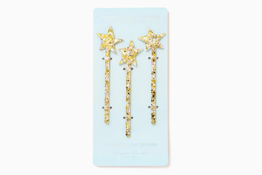 Pearl Confetti Cake Topper Star | 3ct - Zurchers