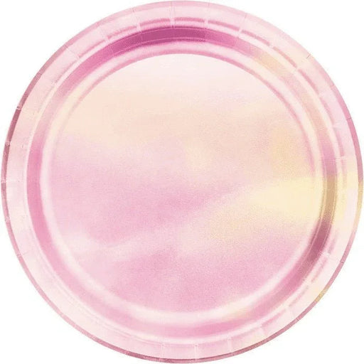 Pink Iridescent Lunch Plates 9" | 8ct - Zurchers