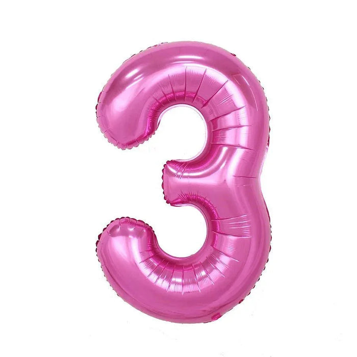 Pink Jumbo Number Balloons 34" | 1 ct - Zurchers