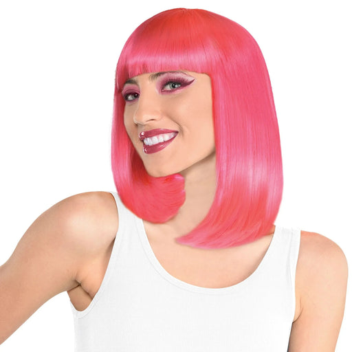 Pink Long Bob Wig | 1ct - Zurchers