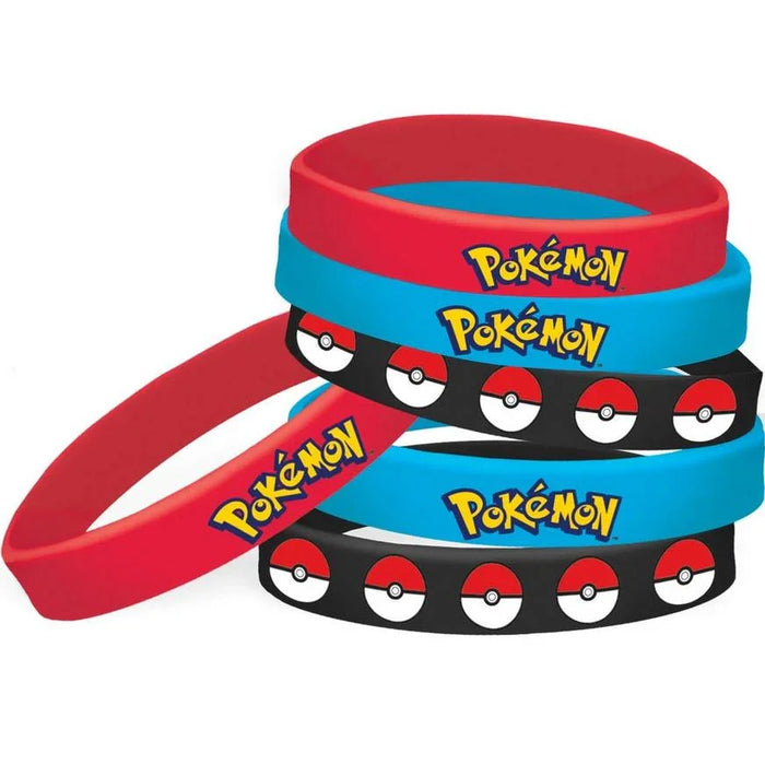 Pokémon Rubber Bracelets | 6ct - Zurchers