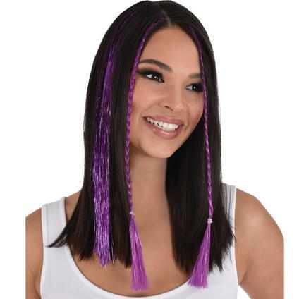 Purple Tinsel Hair Extensions | 3 pc - Zurchers