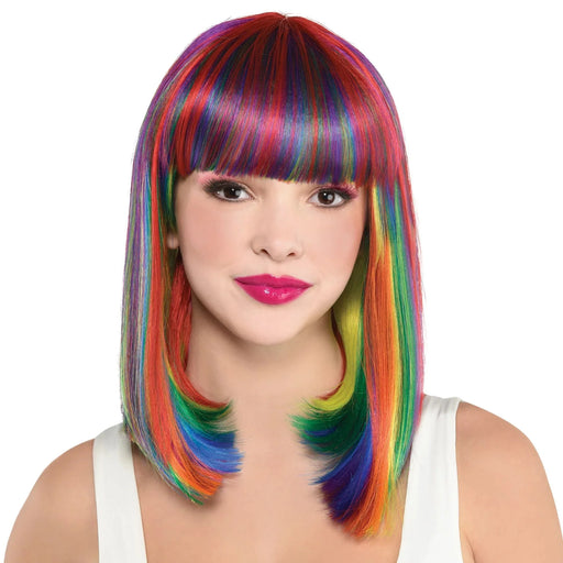 Rainbow Long Bob Wig | 1ct - Zurchers