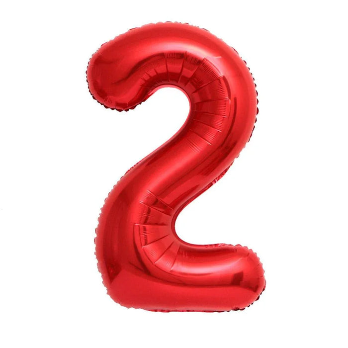 Red Jumbo Number Balloons 34" - Zurchers