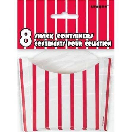 Red Striped Snack Containers | 8 ct - Zurchers